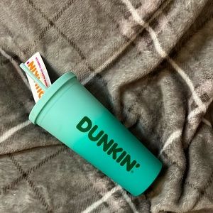Dunkin rainbow acrylic tumbler NWT